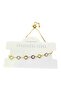 Gold Color Round Yellow White Chain Elevator Steel Bracelet Stainless Steel Colorfast Gift