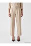 Lcw Vision Ecru Striped Linen Blend Women's Pleated Trousers - 2