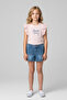 Girl's Denim Shorts - Pocket Detailed - 2
