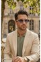 Trendy Mint Green Small Frame Sunglasses - Unisex Design with Gold Metal Buckle - 2