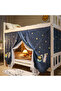A mosquito net suitable for a single bed, easy to install, keeps mosquitoes out completely, dustproof and offers privacy