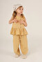 Pipe Leg Trousers Pastel Yellow - 2