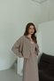 Mink Crop Shirt Long Modal Dress Set - El51153 - 3