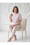 Women's Short Sleeve Floral Patterned Plus Size Pajama Set