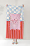 Star Figured Sea-Themed Children's Beach Towel - Pastel Marine Quick-Drying Microfiber Towel - 4