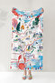 Marine Themed Marine Map Beach Towel - Mediterranean Style Blue Red Nautical Quick Drying Cover Towel - 7