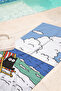 منشفة شاطئ بتصميم البحر مع شكل قطة - منشفة من الألياف الدقيقة سريعة الجفاف باللون الأزرق البحري - 7
