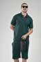 Trend Biz Half Oversize Polo Collar Men's Shorts Set - 2