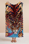 Artistic Beach Towel with Tiger Figure-Bohemian Marine Colorful Pool Sea Quick Drying Microfiber Towel - 4