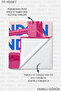 London Themed City View Beach Towel - Typographic Pink Blue Quick-Dry Microfiber Towel - 8