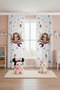 Mermaid Tale Team Patterned Children's Baby Room Background Curtain (Single Panel Pricing) - 3