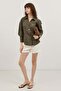 Khaki Pinstripe Detailed Modal Shirt - 2