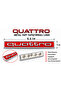 Audi Quattro Metal Stick-On Logo