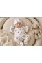 Newborn 0-3 Months Hospital Release Baby Set 3 Piece Baby Girl Bodysuit Set with Ribbed Cotton Hat