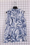 Women's Plus Size Shawl Collar Zero Sleeve Woven Stylish Mom Blouse - 4