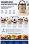 2-Tier 1.2 Liter Stainless Steel Lunch Box with Leak-Proof Lid Food Carrying Container Bento Lunch Box 304 - 8