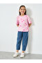 Girls Bow Cherry Print Round Neck T-Shirt - 2