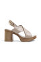 Mnr 1109 Cross-Strapped Heeled Sandals