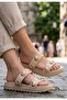 Voin Premium Beige Suede Stone Slippers - 3