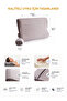 Visco Queen Spacer Thermoswitch Orthopedic Visco Pillow with Neck Support 55X35X12 - 6