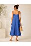 Women's Anthracite Efil Efil Modal Fabric Rope Strap Comfortable Fit Flowy Maxi Length Summer Dress - 5