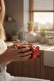 كوب شاي وقهوة من السيراميك بتصميم فيونكة حمراء منقطة MIT1339 - 5