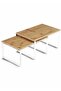 Cabinet Organizer Shelf Set of 2 Kitchen Counter Shelves Kitchen Storage Spice Rack Stackable Expandable Metal and Engineered Wood White and Beige - 2