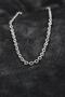 Thick Rolo Chain Men's Necklace 316 L Steel Silver Color 55 cm - 2
