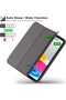 Smart Trifold Tablet Case Compatible with iPad 11" (2025) - Slim PU Leather Protective Stand Cover with Built-in Apple Pencil Holder, Storage Adapter Slot & Auto Sleep/Wake Feature - 2
