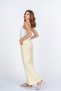 Women's Summer Yellow High Waist Slim Elastic Muslin Fabric Wide Leg Pants Casual Daily Office Stylish 30409 - 2
