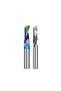 Premium 1-Flute Solid Carbide End Mill 3.175*1*5 Upcut Spiral CNC Router Bit AlTiN Coated - 3