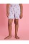 Girls Blue Printed T-Shirt And Shorts Set - 3
