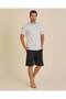 Men Black Plain Pyjama Shorts - 2