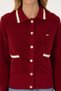 Women's Dark Raspberry Knitwear Cardigan 50315553-Vr104 - 6