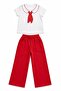 Girl's Scarf Printed Cotton Set - 2