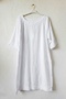 White Casual 100% Linen Woven Dress 102 61 - 7