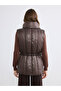 Two Mt Shop Quality Lcw Vision Brown Plain Women's Inflatable Vest - 5