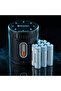 Neon Smart 8-Slot AA/AAA Battery Charger Case with 8 Rechargeable Batteries - 7