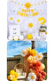 Yellow White Daisy Foil Balloon 55X60 cm 1 Piece - 5