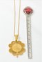 Gold Color Evil Eye Verse & Ottoman Monogram Clover Design Accordion Chain Stainless Steel Necklace - 4