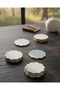 Set of 15 Wooden Daisy Coasters - Decorative Coffee Presentation (10X10 cm) - 3
