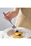 2 Piece Flatware Set for Sophisticated Table Styling with Ceramic Pearl Handles and Stainless Steel Blades