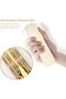 Premium Travel Flatware Set, 4 Pieces Gold Stainless Steel, Coated Handles, Eco-Friendly Storage Box - 3