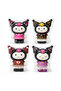 Soft 4-Piece Black Keychain Bag Ornament with Kuromi Sukushi Figure - 8 cm New Model - 2