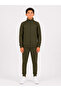 Boy's Cotton Stand Collar Tracksuit Set 26104 - Khaki
