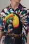 Wild Toucan Apaş Collar Short Sleeve Oversize Shirt - 2