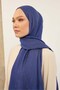شال قطني من نايا بنمط خطوط ساكس - 4