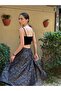 Valerie Flared Lined Long Skirt Women's Smoked - 3