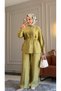 6314 - Stylish and Comfortable Viva Casual Women's Shirt and Pants Set with Waist Tie Detail - 3