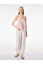 Cotton Embroidery Detailed Strappy U-Neck Blouse - 2
